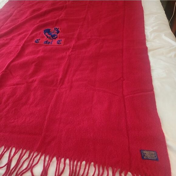 Pendleton Blanket Conquistadores Del Cielo Secret Society Red Wool - Picture 10 of 16